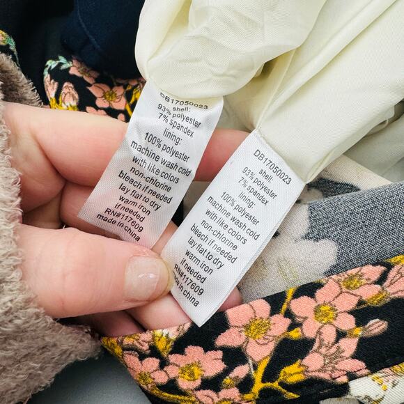 DE Collection Women's Midi Skirts Bundle of 2 Polka Dot & Floral Print L - Picture 13 of 14